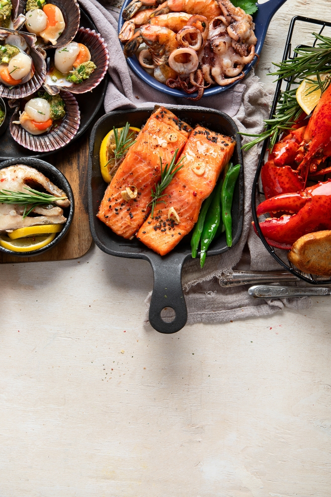 Fresh seafood thali from Ramanathapuram coast